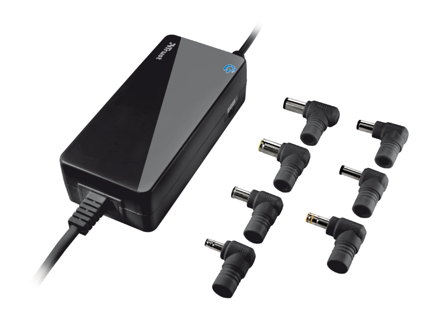 Trust 90W Primo Laptop Charger Univerzální Napájecí Zdroj Pro Notebooky