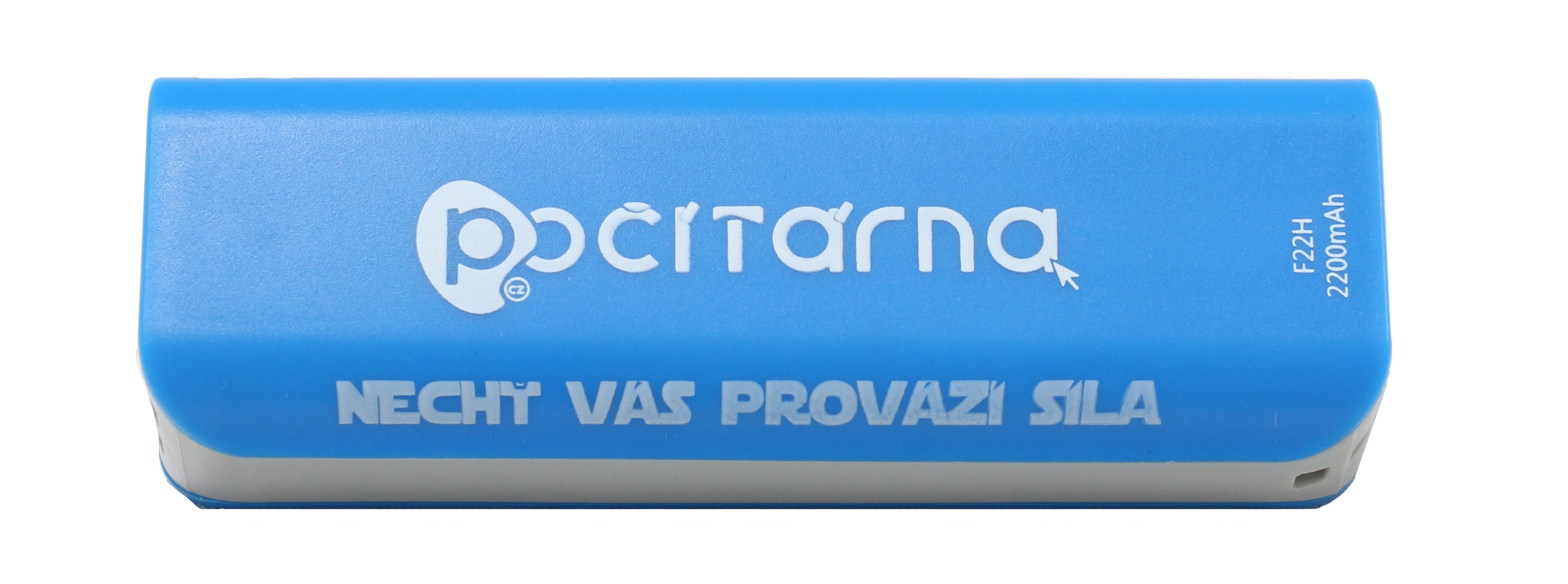 Powerbanka Počítárna 2200 mAh - externí bateriový zdroj - Modrá