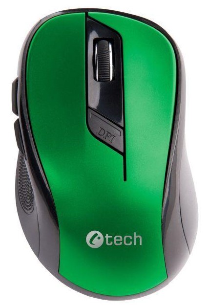 Bezdrátová Myš C-TECH WLM-02 - Zelená