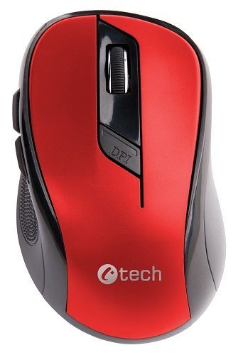 Bezdrátová Myš C-TECH WLM-02 - Červená