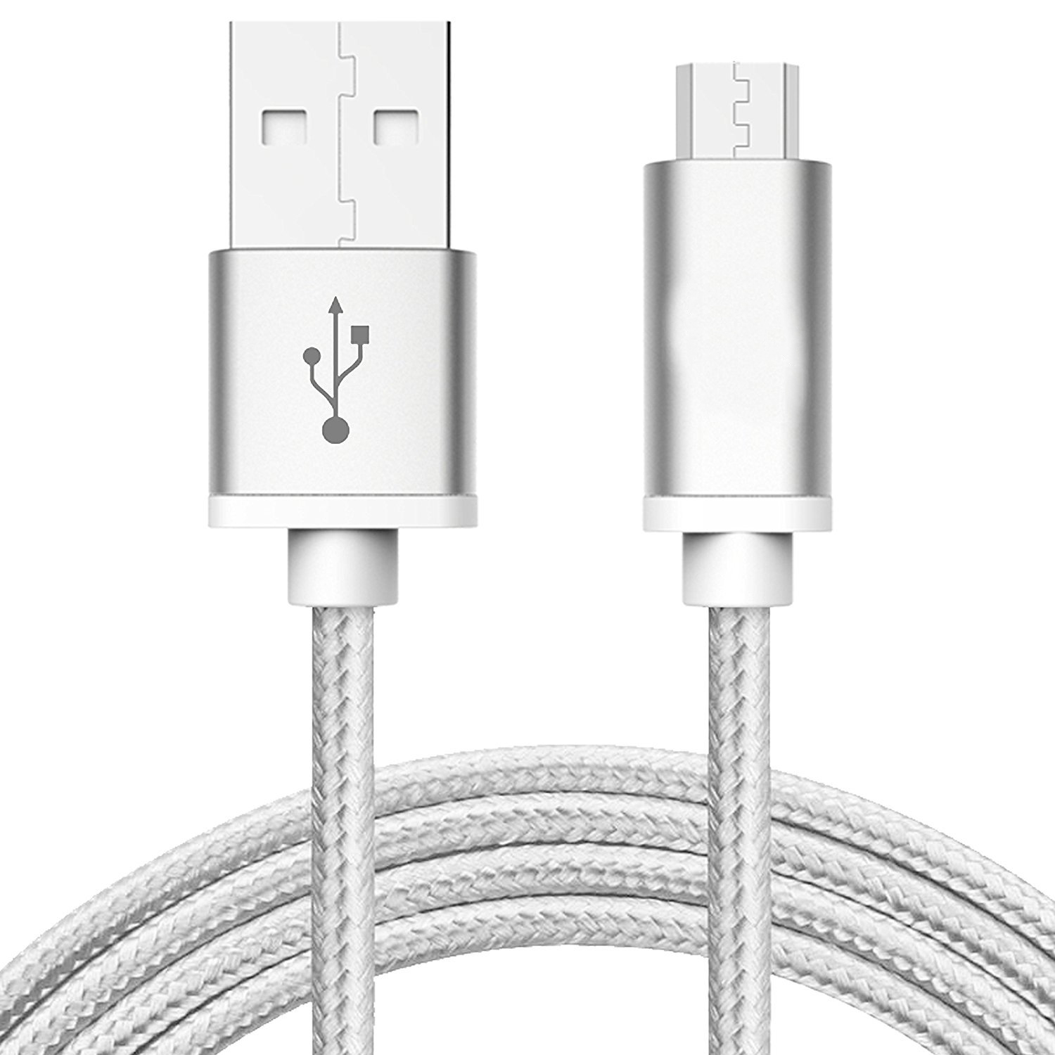 Synchronizační a nabíjecí kabel Micro USB - 1,5m - Bílý