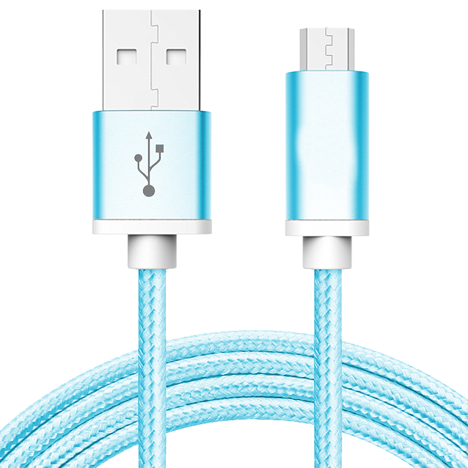 Synchronizační a nabíjecí kabel Micro USB - 1,5m - Modrý