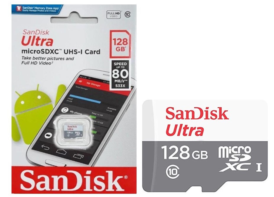 Sandisk Ultra microSDXC UHS-I Card 128 GB
