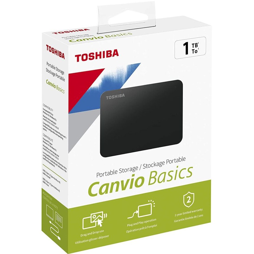 Toshiba Canvio Basics - 1TB / Ext. 2.5" / USB 3.0