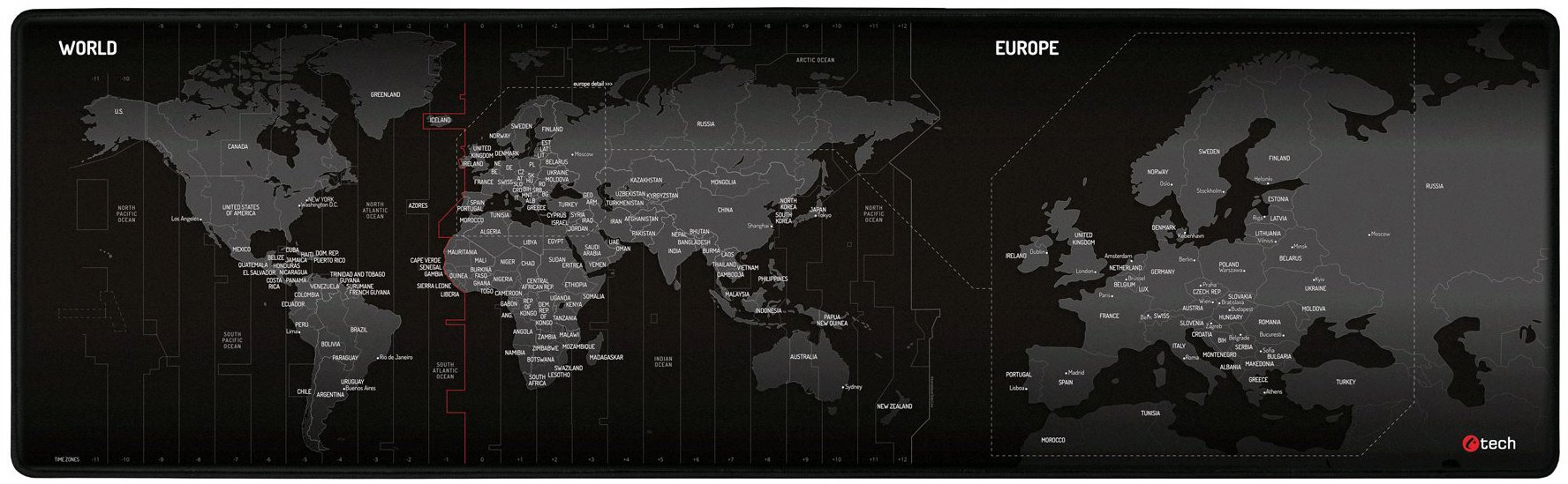 Podložka pod myš a klávesnici C-Tech World