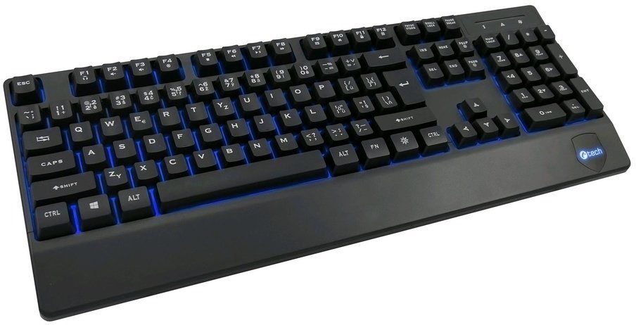 C-TECH klávesnice KB-104BK, CZ/SK