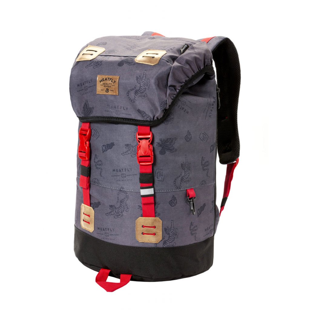 Batoh Meatfly Pioneer 3 Backpack B - Stamps Grey