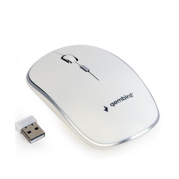 Gembird myš MUSW-4B-01 - Bílá
