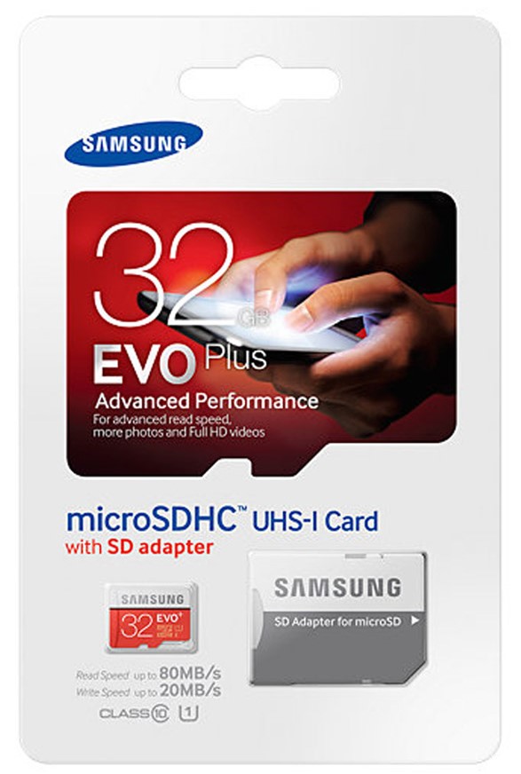 Samsung Micro SDHC 32GB EVO Plus Class 10 UHS-I + SD adaptér