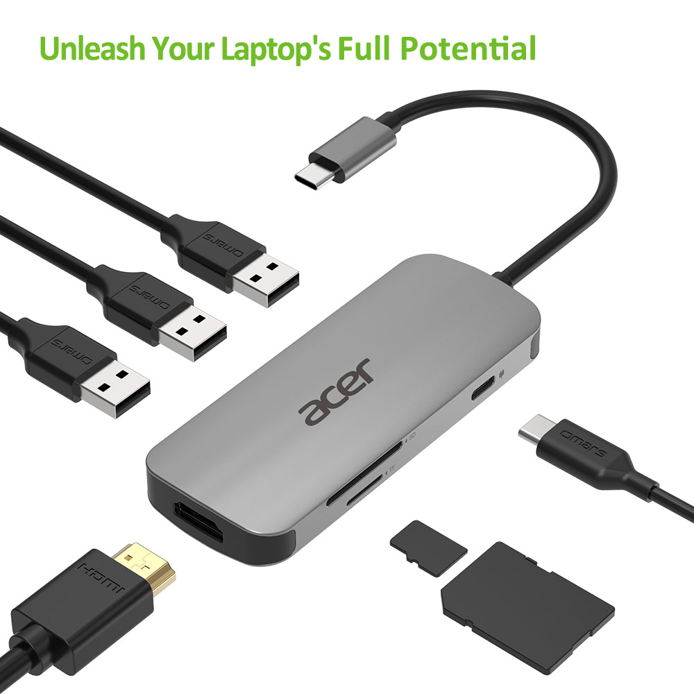 Mini Dokovací stanice Acer 7in1 Type C dongle
