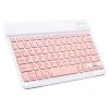 Bezdrátová klávesnice pro iMac, PC, notebooky, tablety, telefony - bílo-růžová