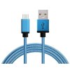 Synchronizační a nabíjecí kabel Micro USB 1,8m Modrý