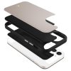 Ochranný kryt pro iPhone 12 Spigen Leather Brick Stone Kožený 3