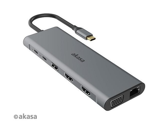Dokovací stanice Akasa USB C 14v1 60W (2)