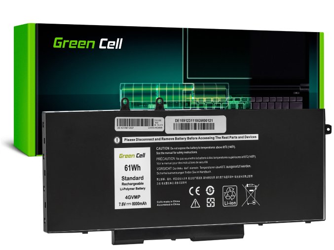 bateria green cell 4gvmp do dell latitude 5400 5410 5500 5510 precision 3540 3550