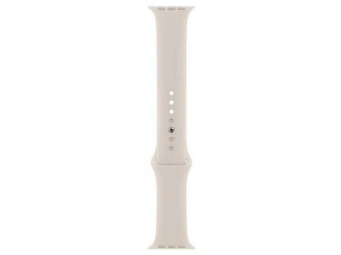 138165 silikonovy sportovni reminek pro apple watch m l 42 44 45 mm bila