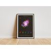 Moderní zarámovaný plakát s mlhovinou Crab Nebula jako stylová dekorace do interiéru