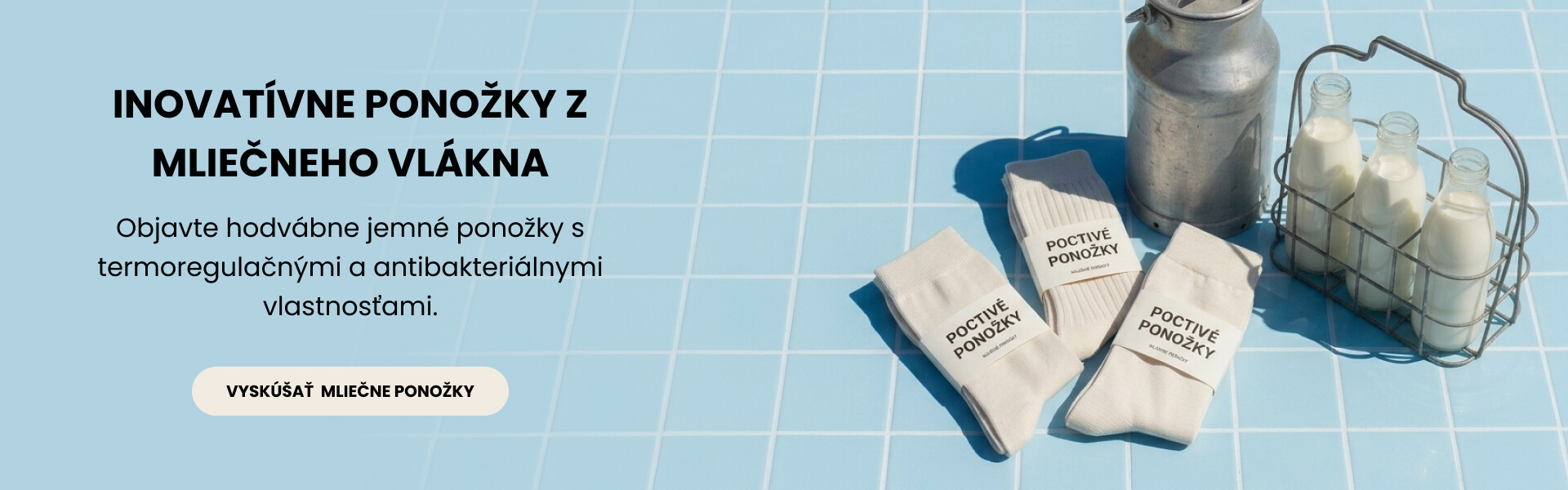 Inovatívne ponožky z mliečneho vlákna