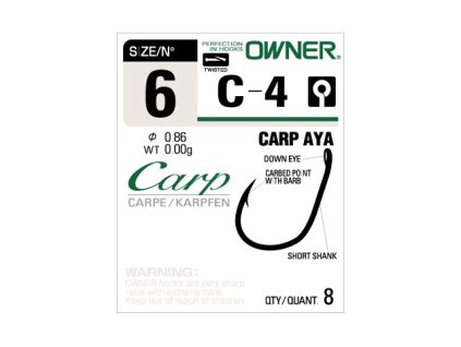 Owner háčky C-4 Carp Aya