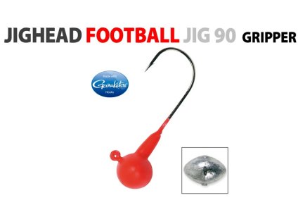 SPRO jigová hlavička Football Gripper Jig 24g, háček 5/0