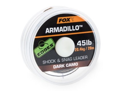 FOX návazcová šňůrka Armadillo Shock a Snag Leader 30lb 13,6kg/20m DARK CAMO
