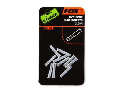 FOX Edges Vsunky proti poškození boilies Anti Bore Bait Inserts Clear