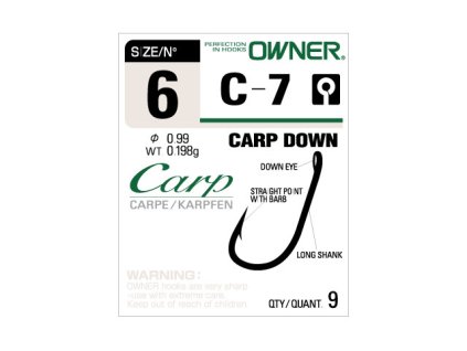 Owner háčky C-7 Carp Down