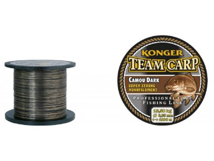 Konger Vlasec Team Carp Camou Dark 0,25mm - 0,40mm / 1000m