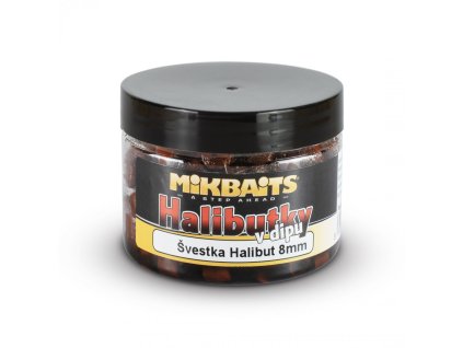 Mikbaits Halibutky v dipu - Švestka Halibut