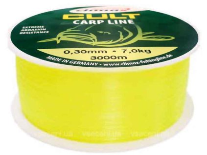 Climax Vlasec Cult Carp Line Yellow 0,28mm - 0,30mm (1 - 3000m)