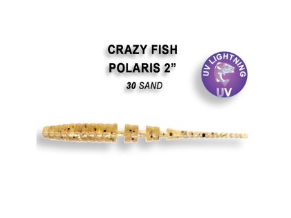 Crazy Fish gumová nástraha Polaris 4,5cm - Sand