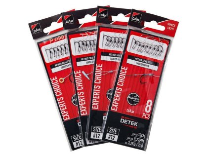 DAM Feederový návazec Detek Method Barbless Push Stop Rigs 8ks