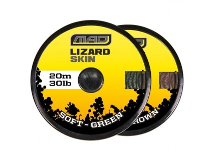 MAD Návazcová šňůra Lizard Skin Soft - Brown 20m 20LB