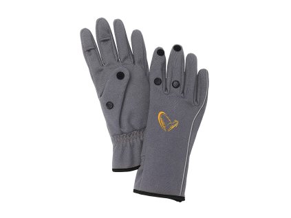 Savage Gear Rukavice Softshell Glove Grey