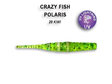 Crazy Fish gumová nástraha Polaris 4,5cm - Kiwi