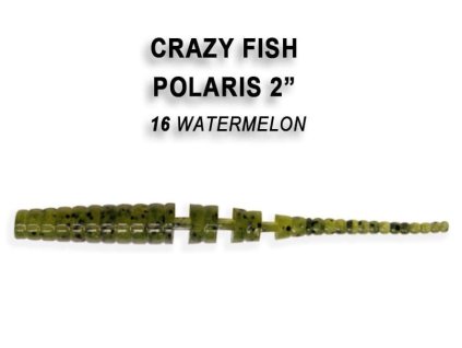 Crazy Fish gumová nástraha Polaris 5.4cm - Watermelon