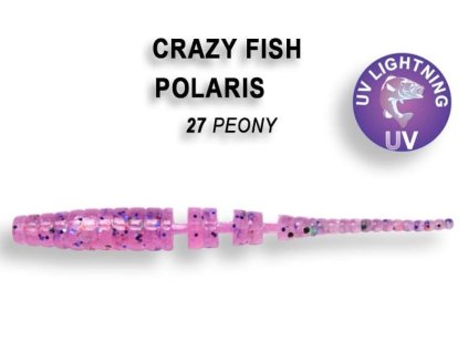 Crazy Fish gumová nástraha Polaris 5.4cm - Peony