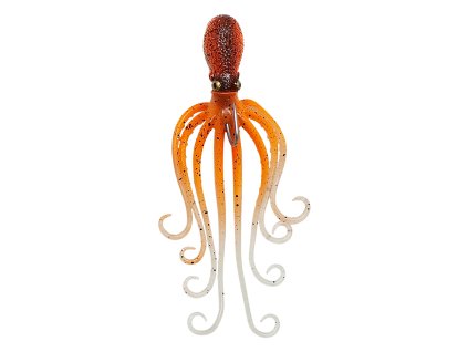 Savage Gear gumová nástraha Chobotnice 3D Octopus UV Orange Glow