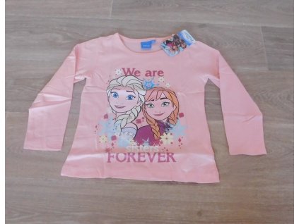 Triko Frozen Anna a Elsa - růžové