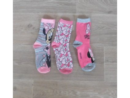 Ponožky  Minnie Mouse ( 3 páry )