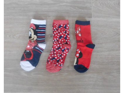 Ponožky  Minnie Mouse ( 3 páry )