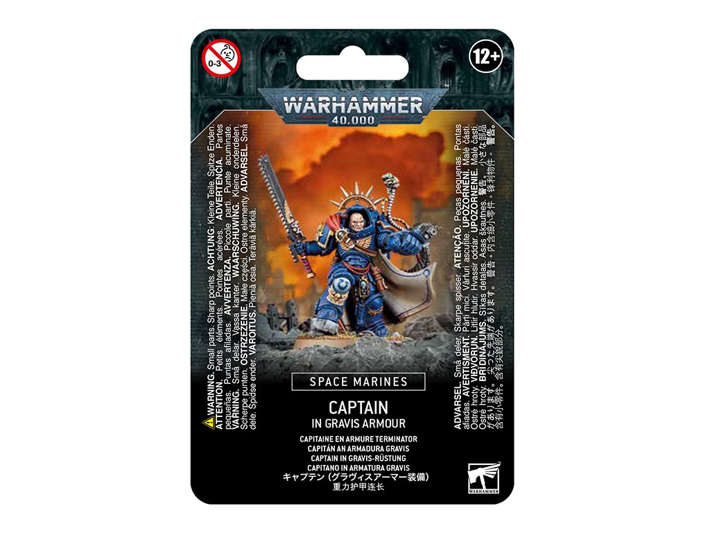 Warhammer 40000 Space Marine Captain in Gravis Armour