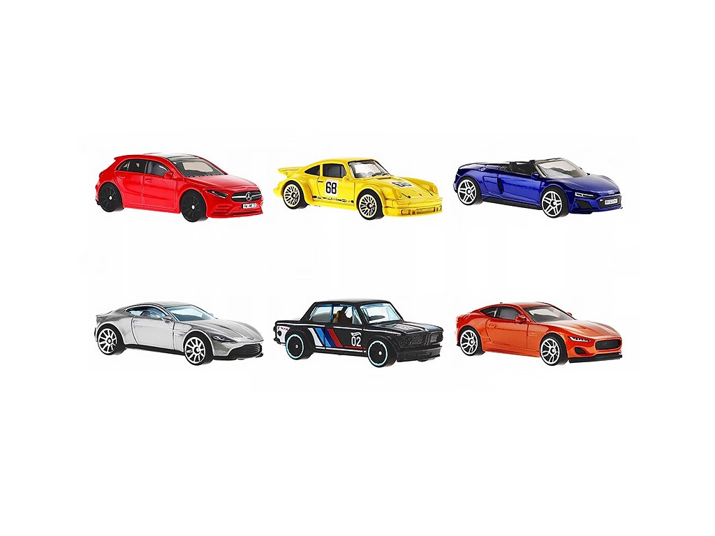 394501 sada 6ks mercedes a class aston martin db10 porsche 934 jaguar f type audi r8 spyder bmw 1 64 hot wheels