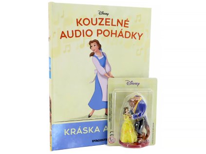 Kráska a Zvíře - kniha s figurkou Kouzelné Audio Pohádky Disney - DeAgostini