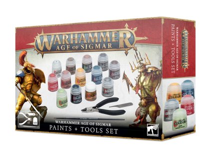 Warhammer Age of Sigmar Paints + Tools set