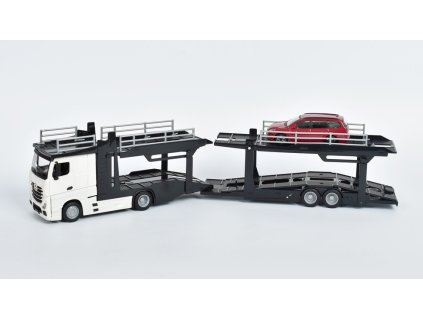 346522 mercedes actros 2545 s modelem ford focus 1 43 bburago