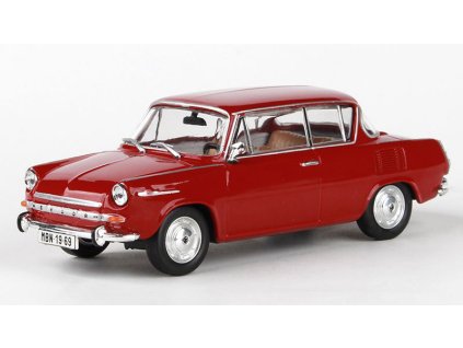 346978 skoda 1100mbx 1969 cervena rubinova 1 43 abrex