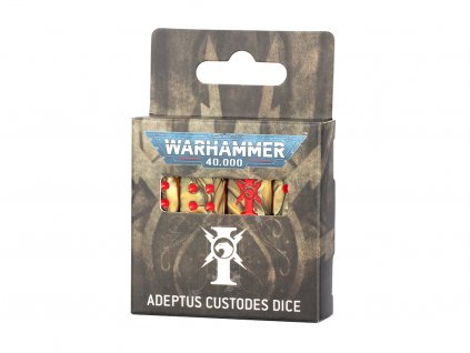 Warhammer 40000 Adeptus Custodes Dice Set Sada kostek 16 mm
