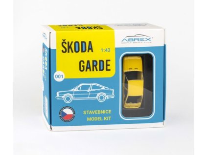 351718 skoda garde stavebnice 1982 zluta slunecni 1 43 abrex