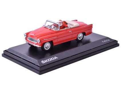 352195 skoda felicia roadster 1963 vanocni edice 1 43 foxtoys casopis s modelem